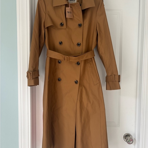 Boden Trench with Multicolor Heart and Stripes cheltenham trench 10 NWT - Picture 4 of 14